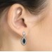 E265SJ Forever Silver Austrian Crystal Marquis Drop Earrings 106364